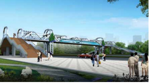 章丘盛世國際人行天橋